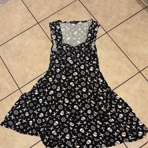 Hot Topic Goth Skull Nautical Dress – Y2K Emo